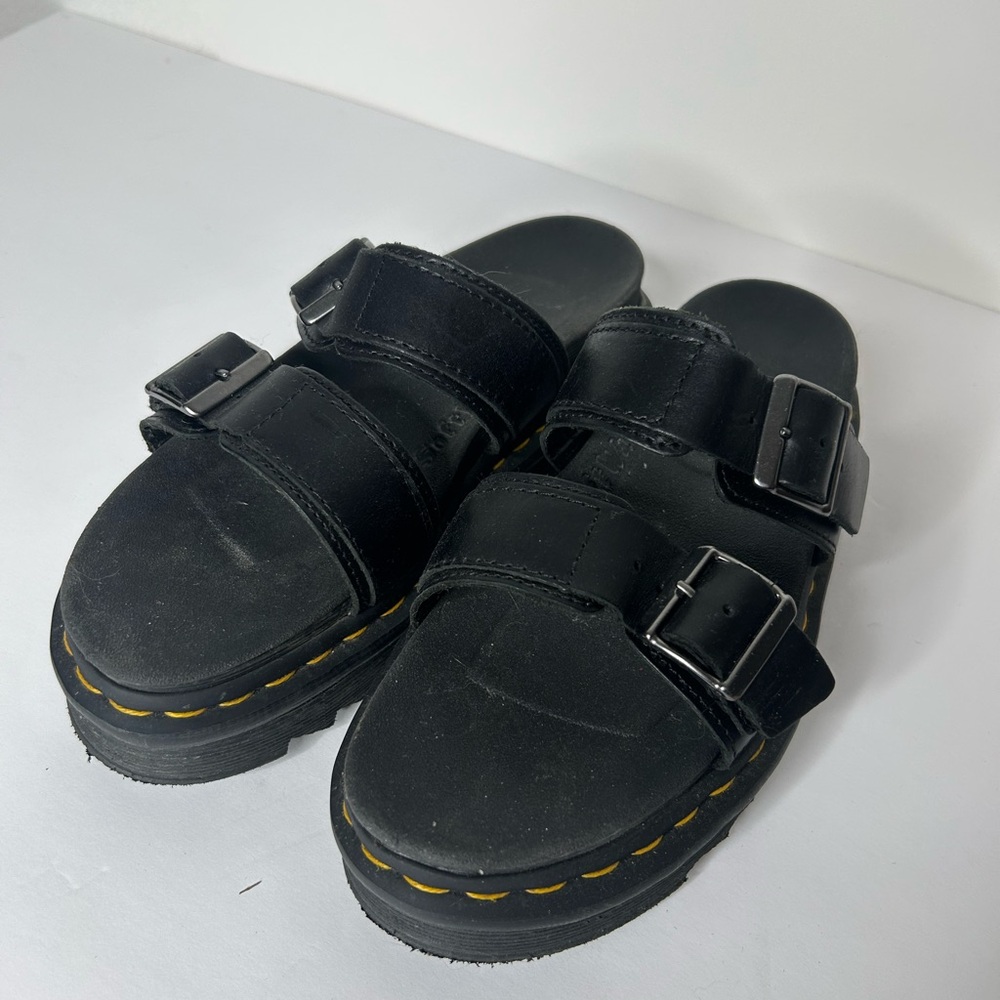 Dr Martens Black Myles Platform Sandals 5 36 Womens